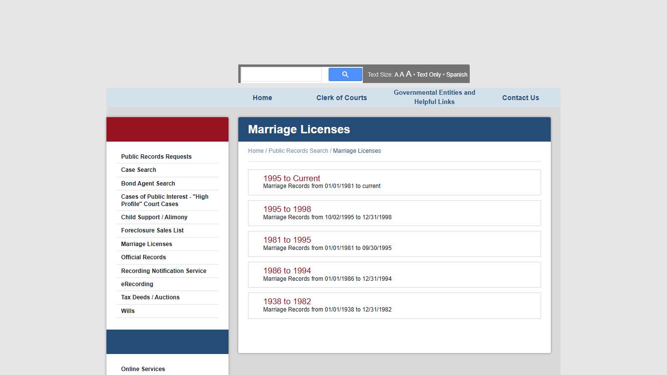 Marriage Licenses - Public Records Search - Brevard County, Florida - Clerk of the Court